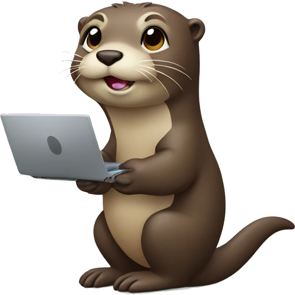otter with laptop emoji