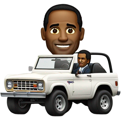 Oj Simpson in his bronco  emoji