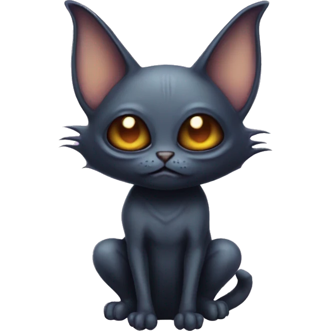 Bat cat alien  emoji