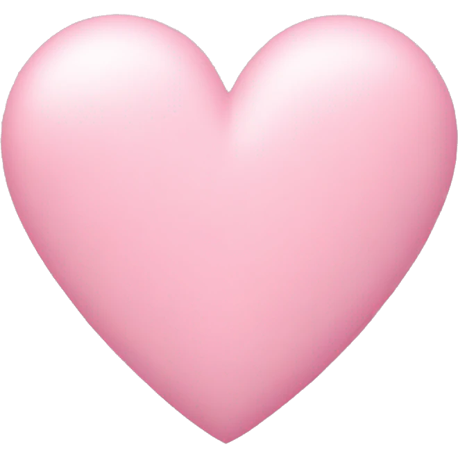 pastel pink heart emoji