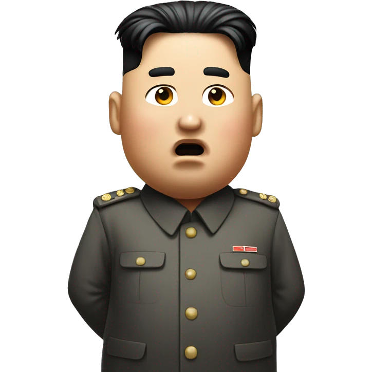 Kim Jong Un Shrugging emoji