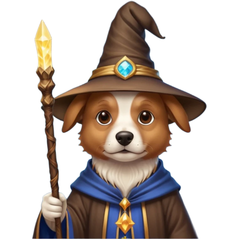 Dog wizard emoji