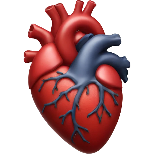 Realistic heart emoji