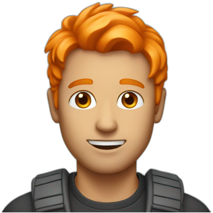 Man-with-orange-hair emoji