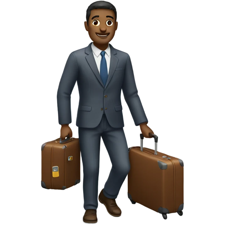Man with suitcase  emoji