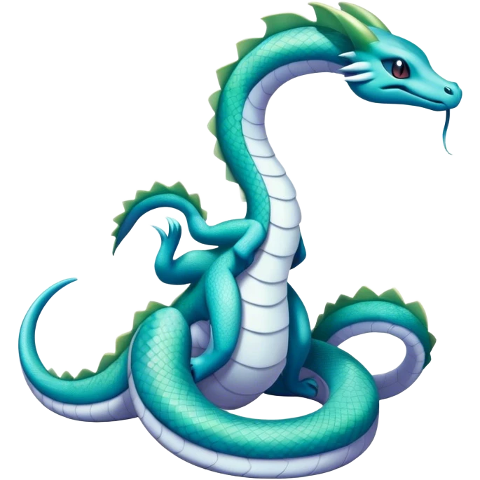 Seviper-Dragonair-Dratini-hybrid, full body, no legs emoji