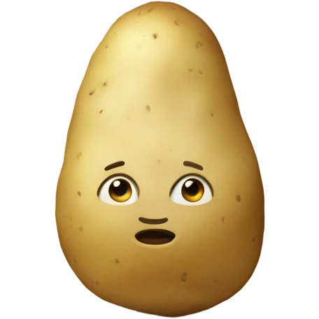 Beige potato emoji