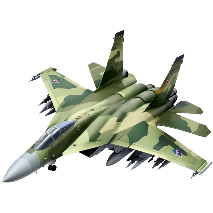 SU-35 Jet - Sukhoi (Model Year: 2020) (Iconic colour: Camouflage green) emoji