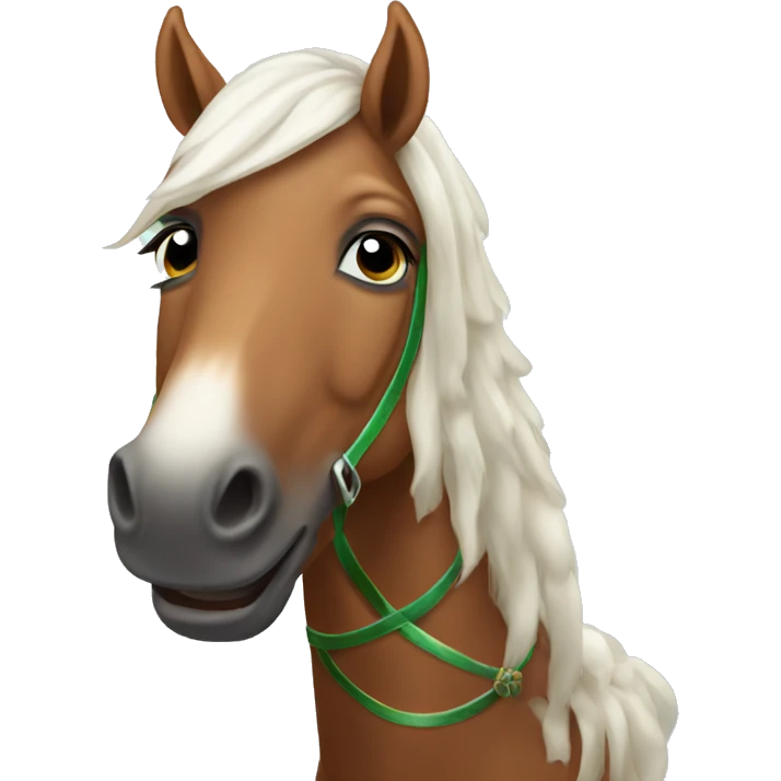 Christmas horse emoji