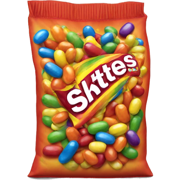 Bag of skittles emoji