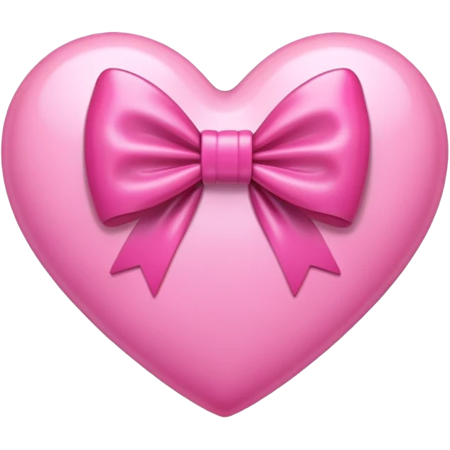 Pink heart with bow emoji