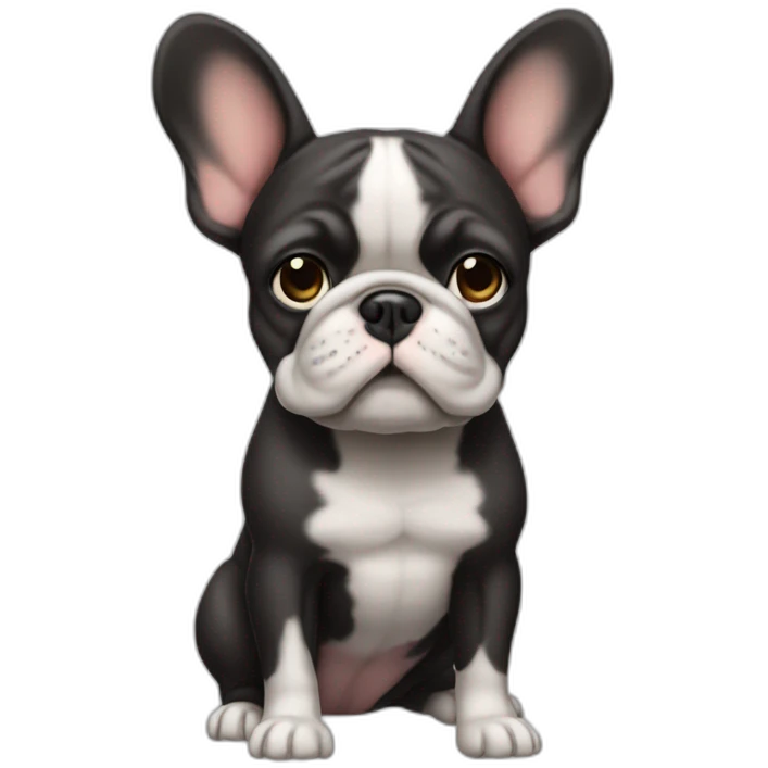 Un bouledogue emoji