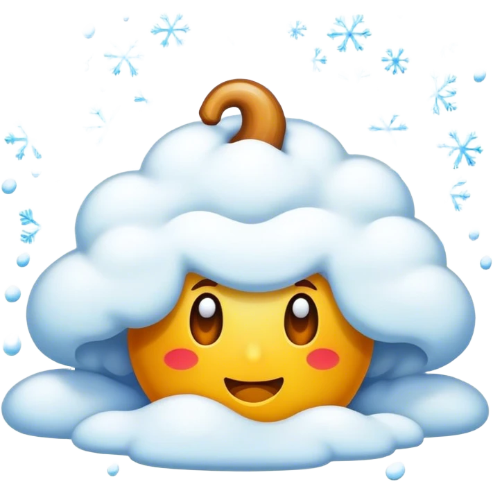 Snowstorm emoji