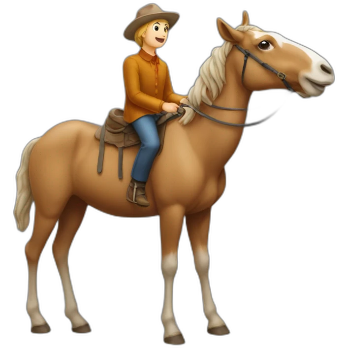 Le pernoële sur un chameau emoji
