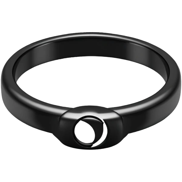 Black metal ring  emoji