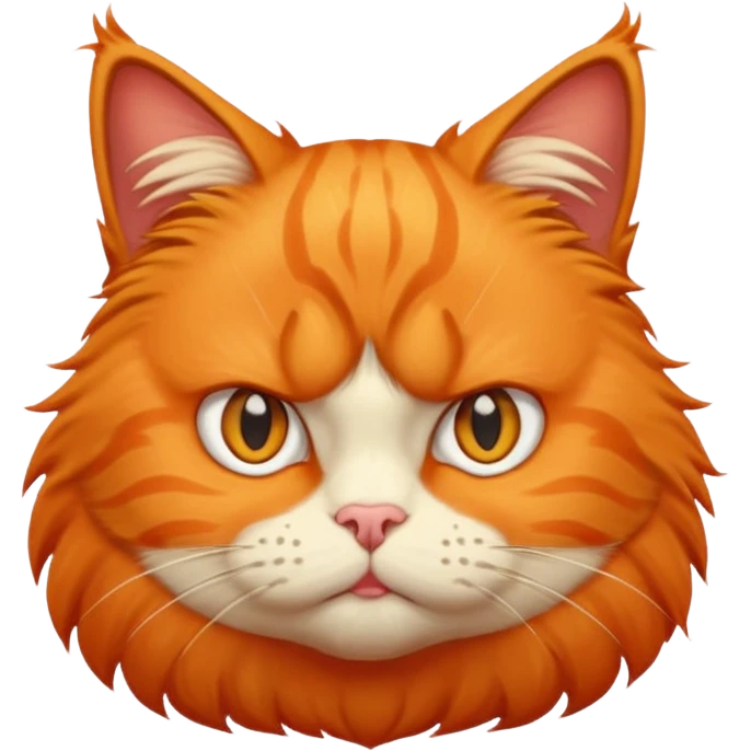 Orange cat with an attitude  emoji