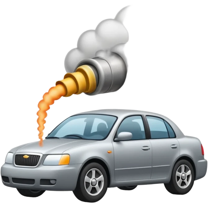 smoke coming out of a car exhausts  emoji