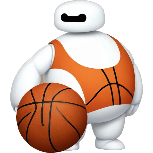 baymax as a basketball player emoji