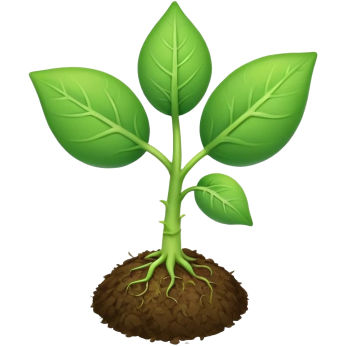 sprout　two reaf emoji