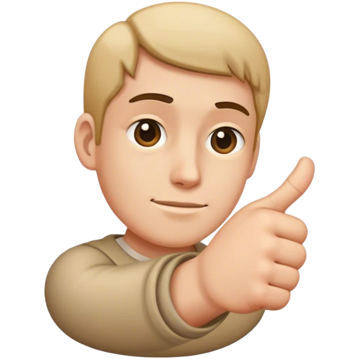 bent thumb emoji