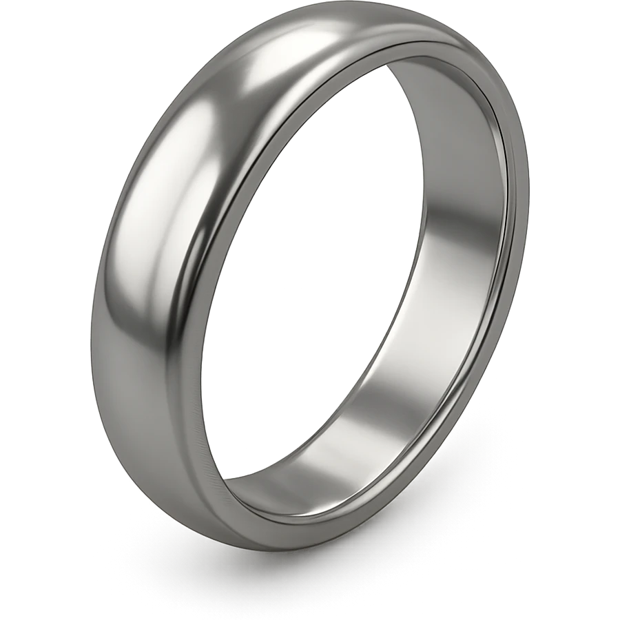 wedding ring, classic, silver, shiny style emoji