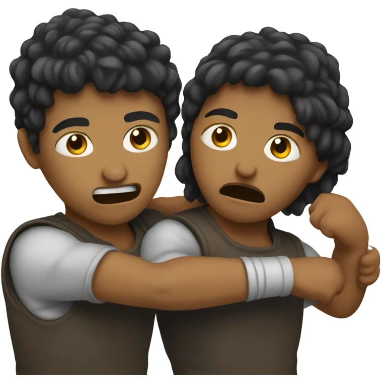 Two people fighting  emoji