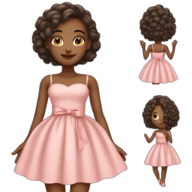 cute girl wit dress emoji