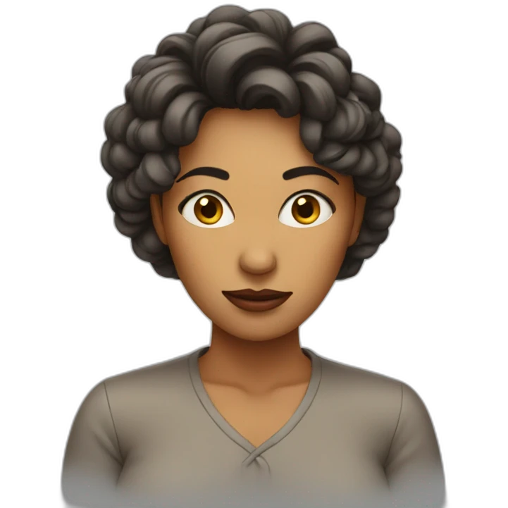 Side eye woman emoji