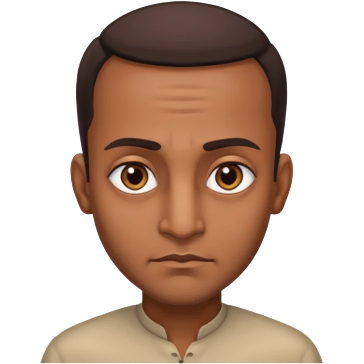 Indian fat guy with giant forehead emoji