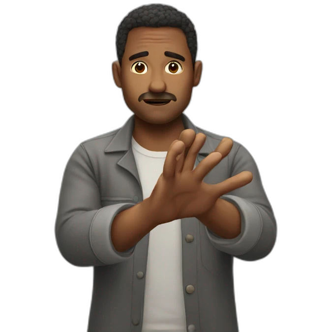 Man saying no with his hands emoji