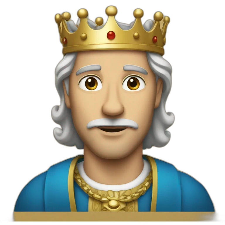White men king emoji
