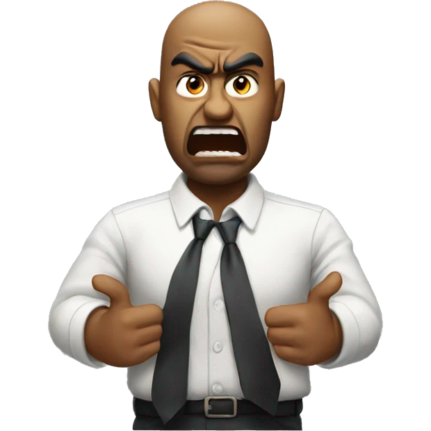 Angry boss emoji