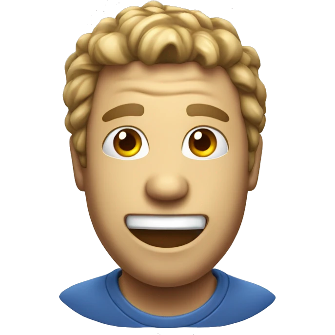 game controller head,  face happy. emoji