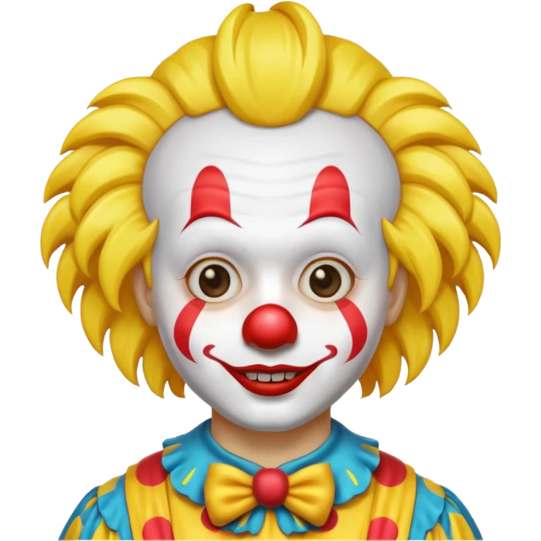 yellow hair clown emoji