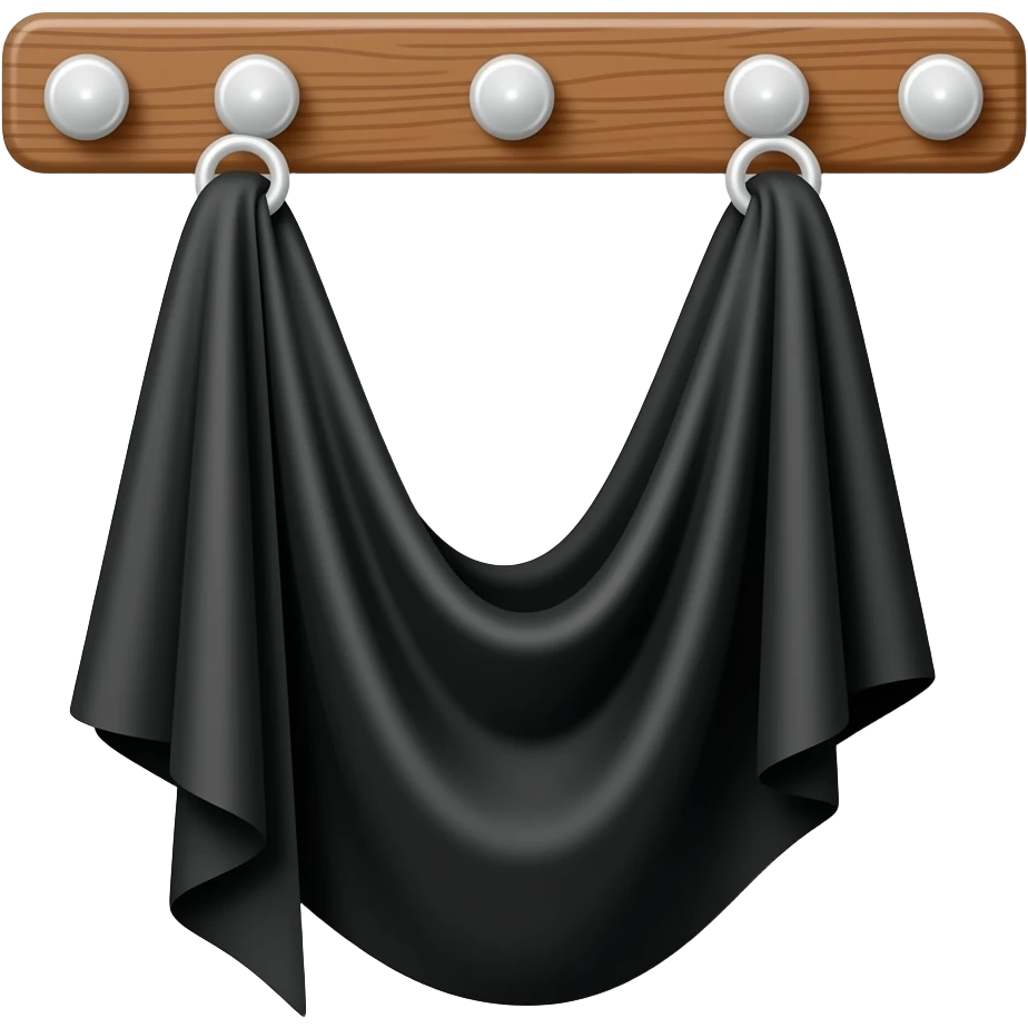 black hijab hanging emoji