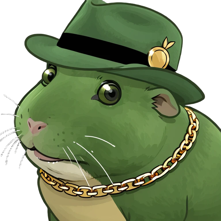 gangster guinea pig emoji