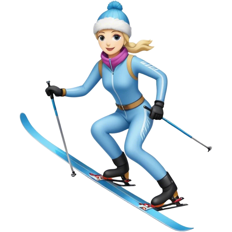 Ski joring emoji