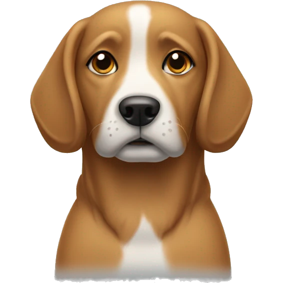 Dog wearing a huddie  emoji