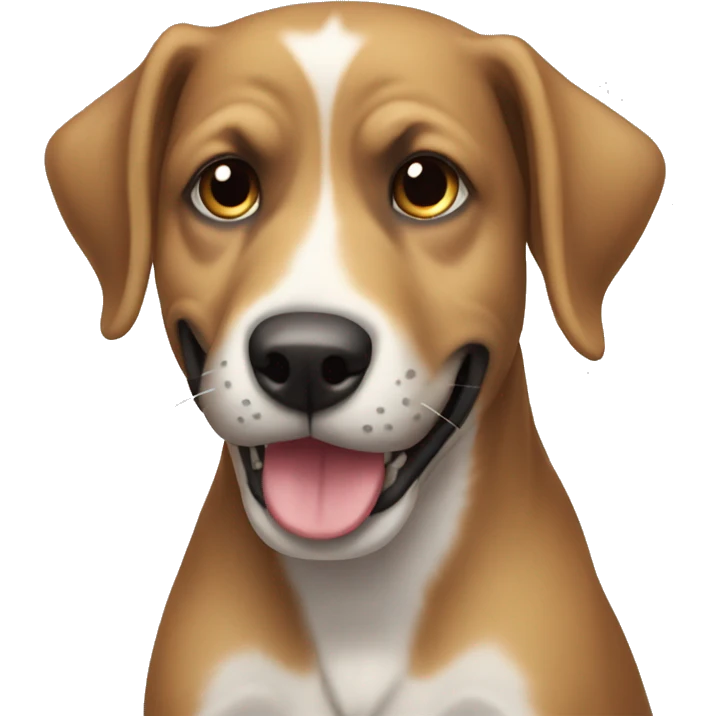 perro tomando emoji