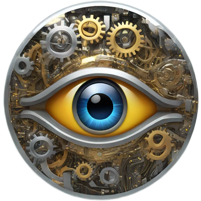 Metal eye emoji