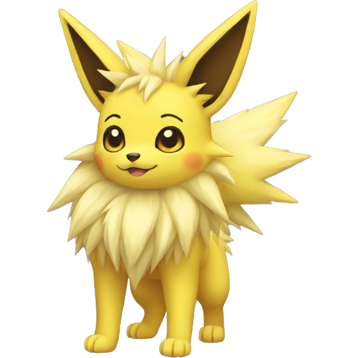 Kawaii Jolteon full body emoji