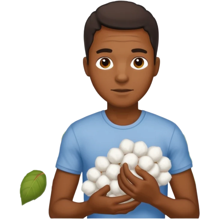black man picking cotton emoji