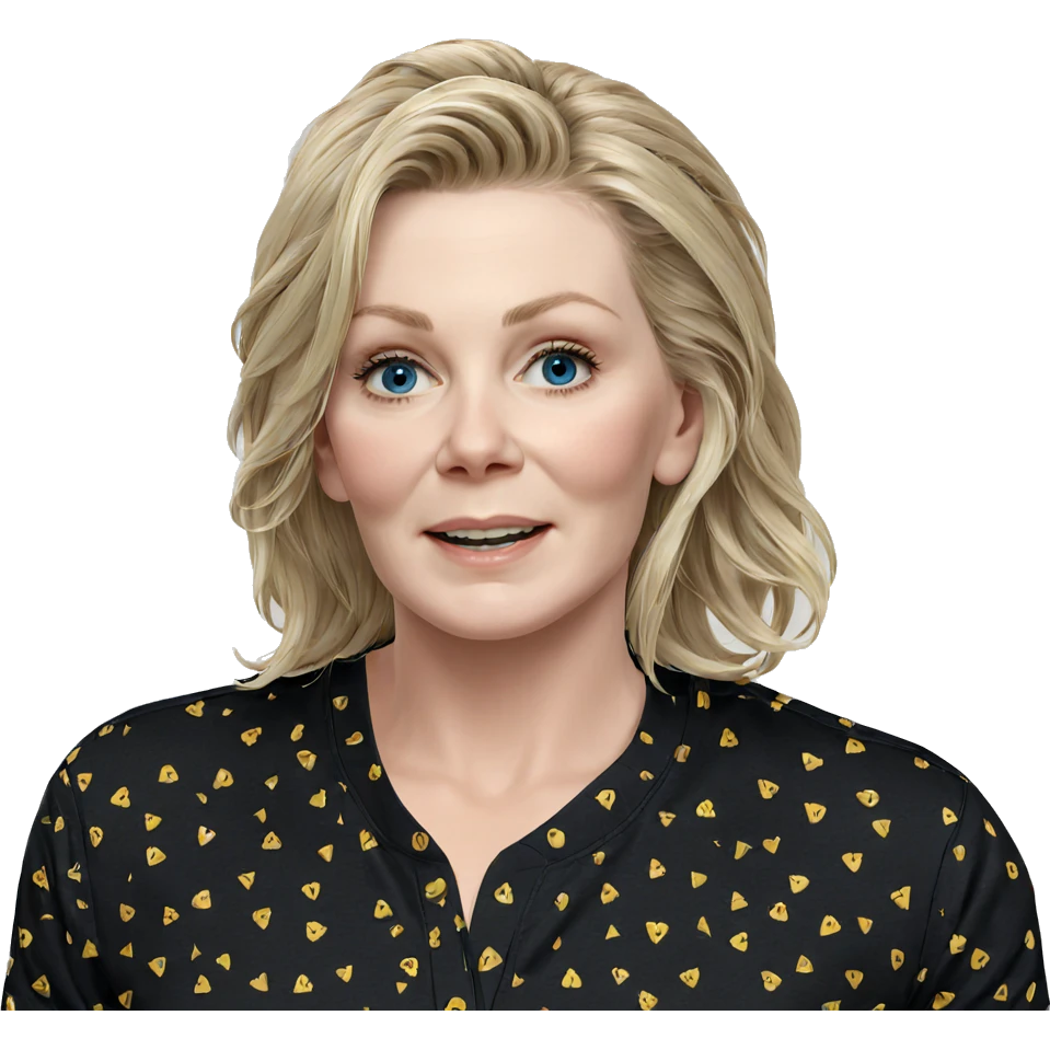 blonde girl with blue eyes emoji