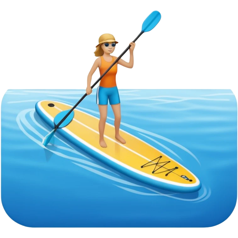 Paddle board on water  emoji