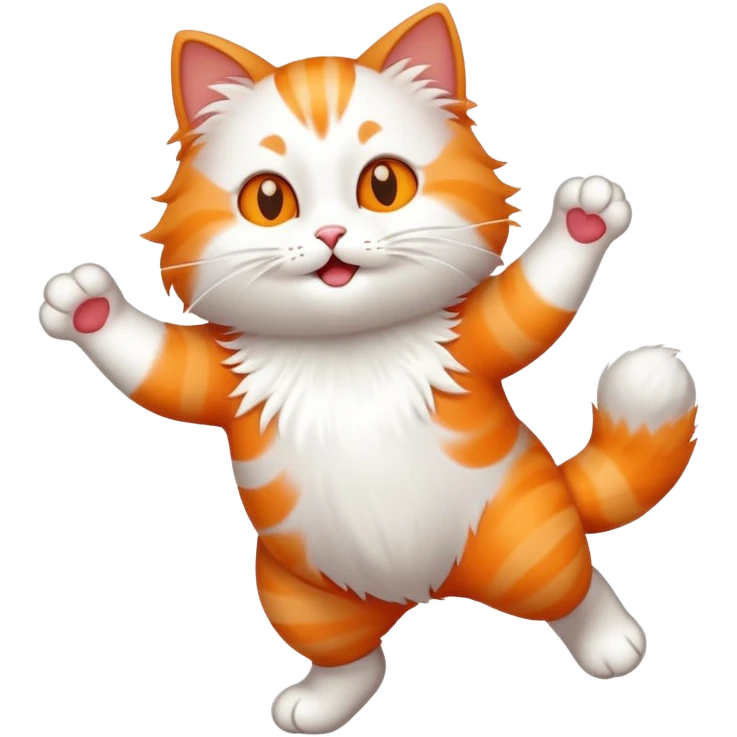 um gato dançando emoji