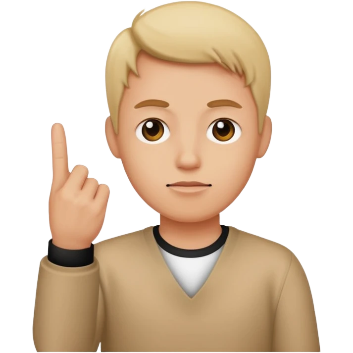 Giving the finger emoji