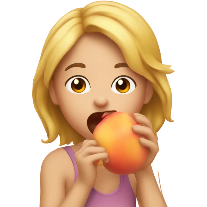 Me licking a peach emoji