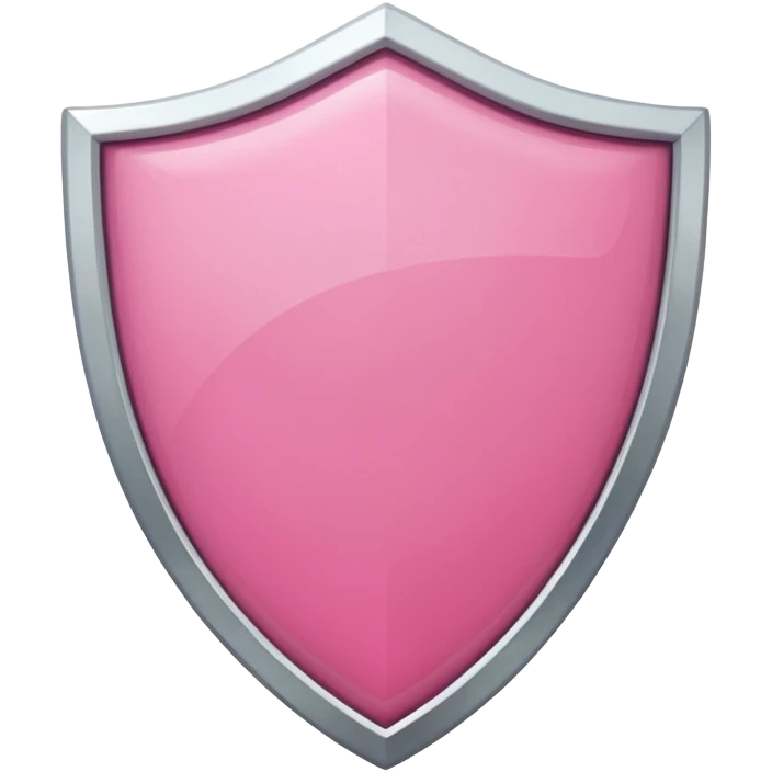 pink shield with white frame emoji