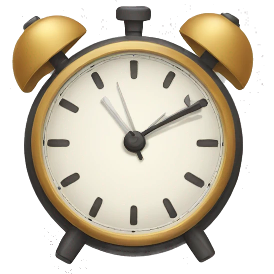 simple clock emoji