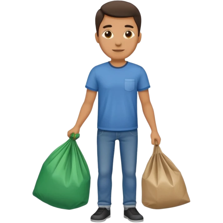 man taking out the trash emoji